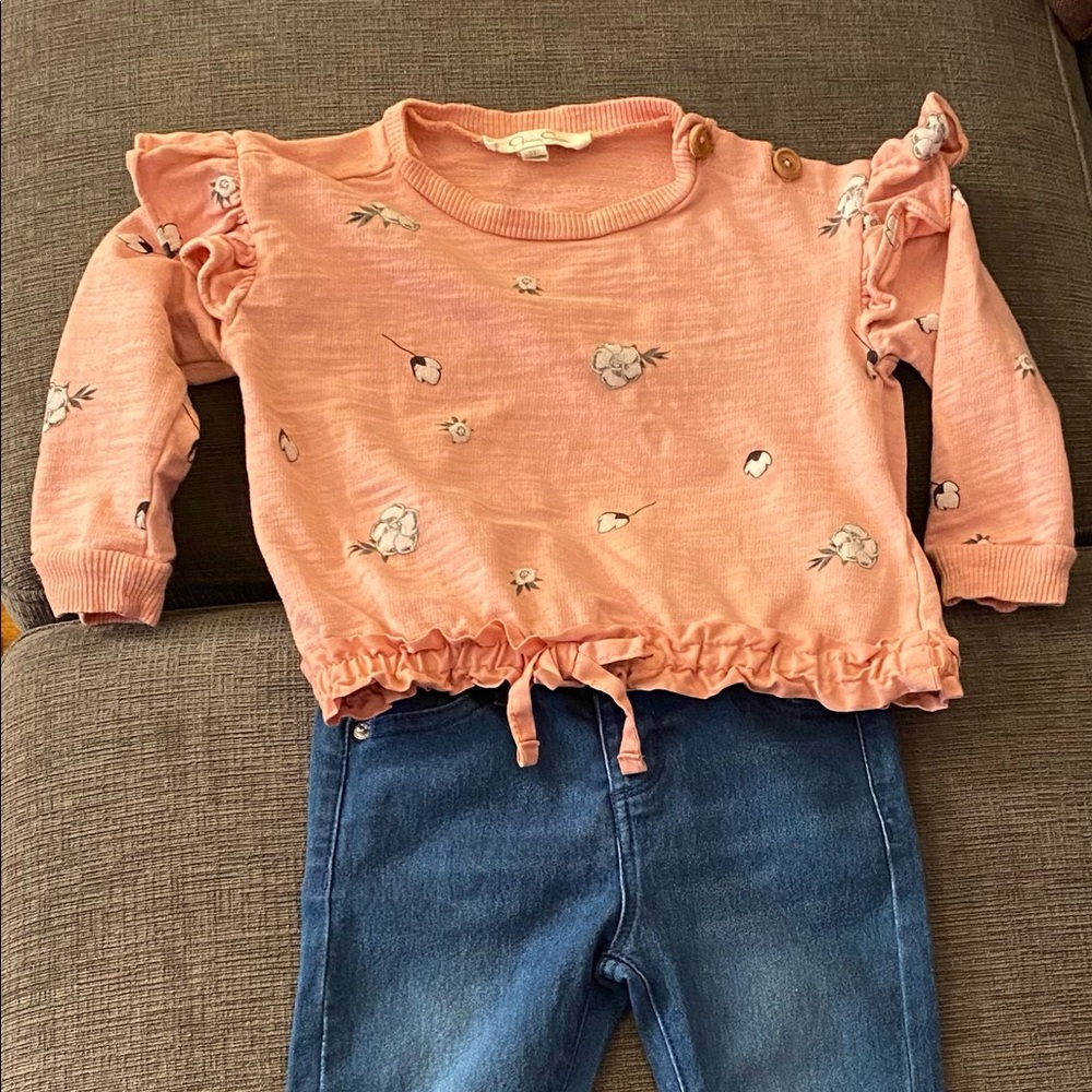 Adorable Jessica Simpson Sweatshirt and Pants Outfit-Size 2T